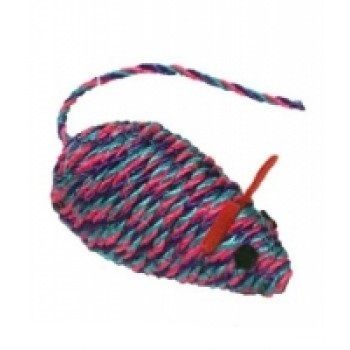 Игрушка для кошки "Мышь с мятой" сизалевая, шуршит, 9.5 х 5 х 5 см, ТМ-2040