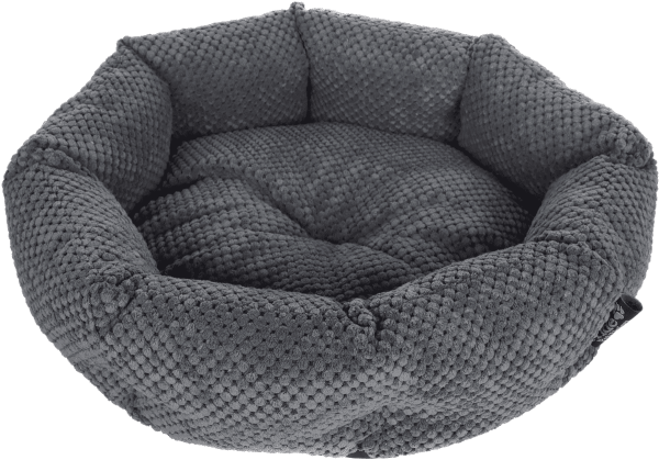 Лежак Pride Ватрушка Велюр графит 45*45*12 см. арт. 10011351