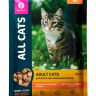 ALL Cats: консервы для кошек всех пород, тефтельки, индейка в соусе, 85 гр.