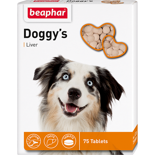 Beaphar: витамины  75 шт. Doggy's ливер для собак
