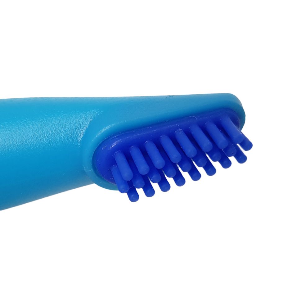 Japan Premium Pet: Анатомическая зубная щетка, для собак крупных и средних пород, на основе силикона, Я-1400