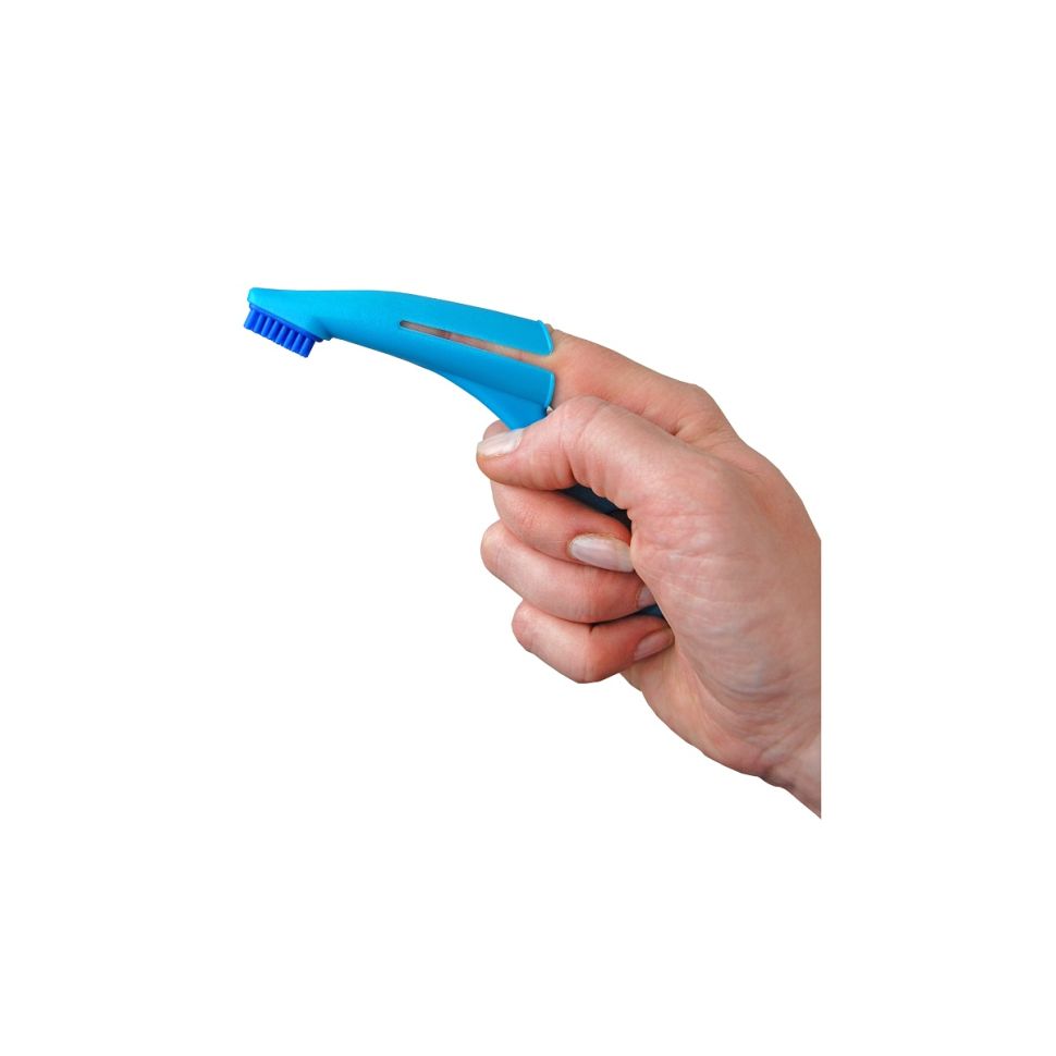 Japan Premium Pet: Анатомическая зубная щетка, для собак крупных и средних пород, на основе силикона, Я-1400