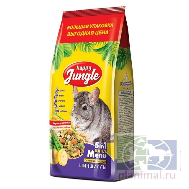 Happy Jungle корм для шиншилл, 900 гр.