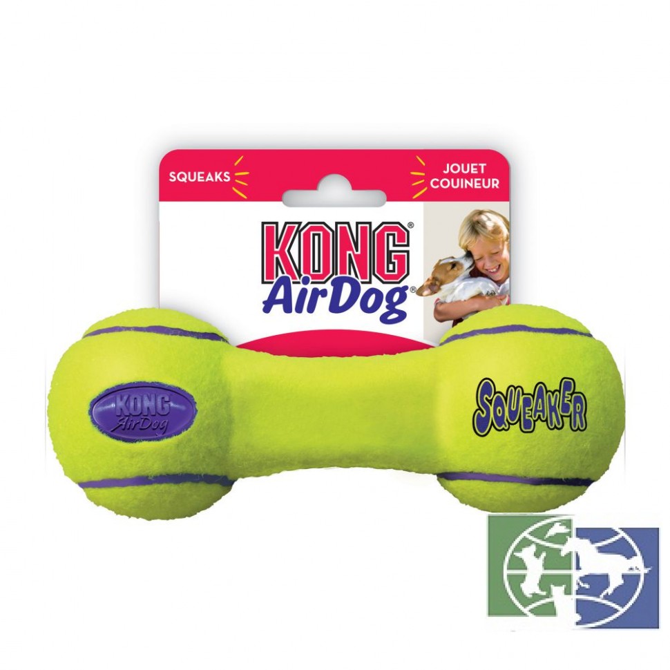 Kong игрушка для собак Air "Гантеля" средняя 18 см