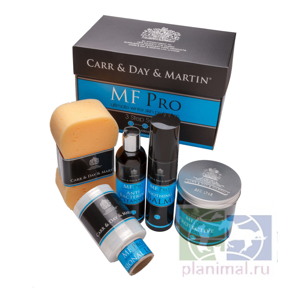 CDM: MF Pro/ Набор для зимней защиты кожи: антибактериальное моющее средство и губка, успокаивающий бальзам, повязка, защитный бальзам Salve