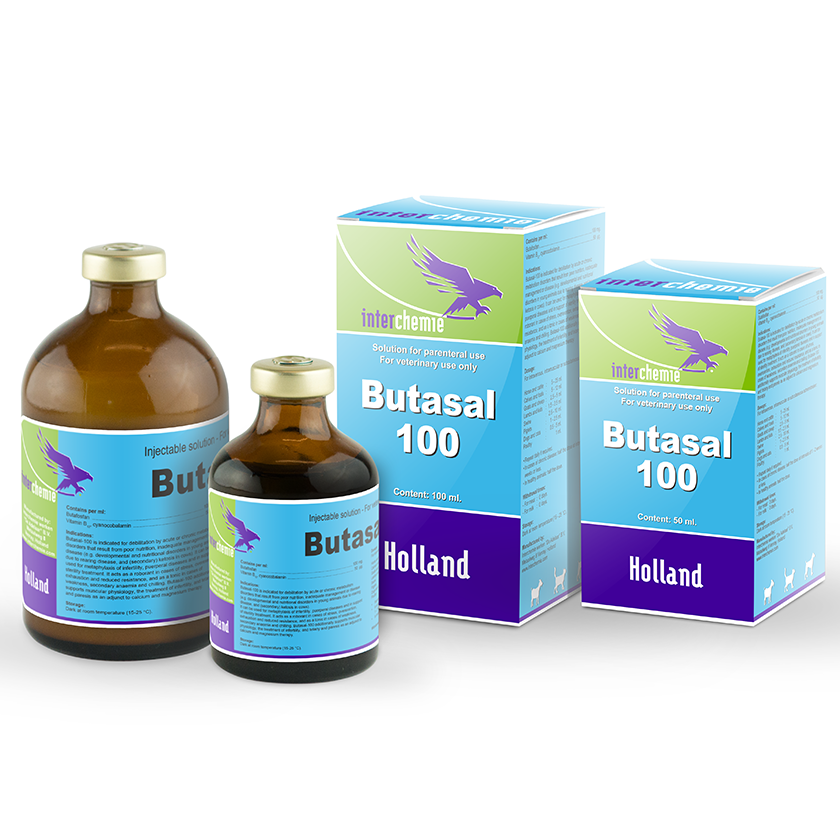 InterChemie: Бутазал-100, Бутафосфан и витамин B12, раствор для инъекций, 50 мл