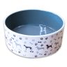 Mr.Kranch: Миска керамическая, для собак, с рисунком, серая, 350 мл 