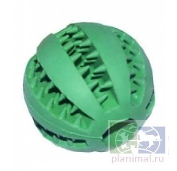 Игрушка для собак Мяч для чистки зубов, резина, 7 см, арт. YZJ064