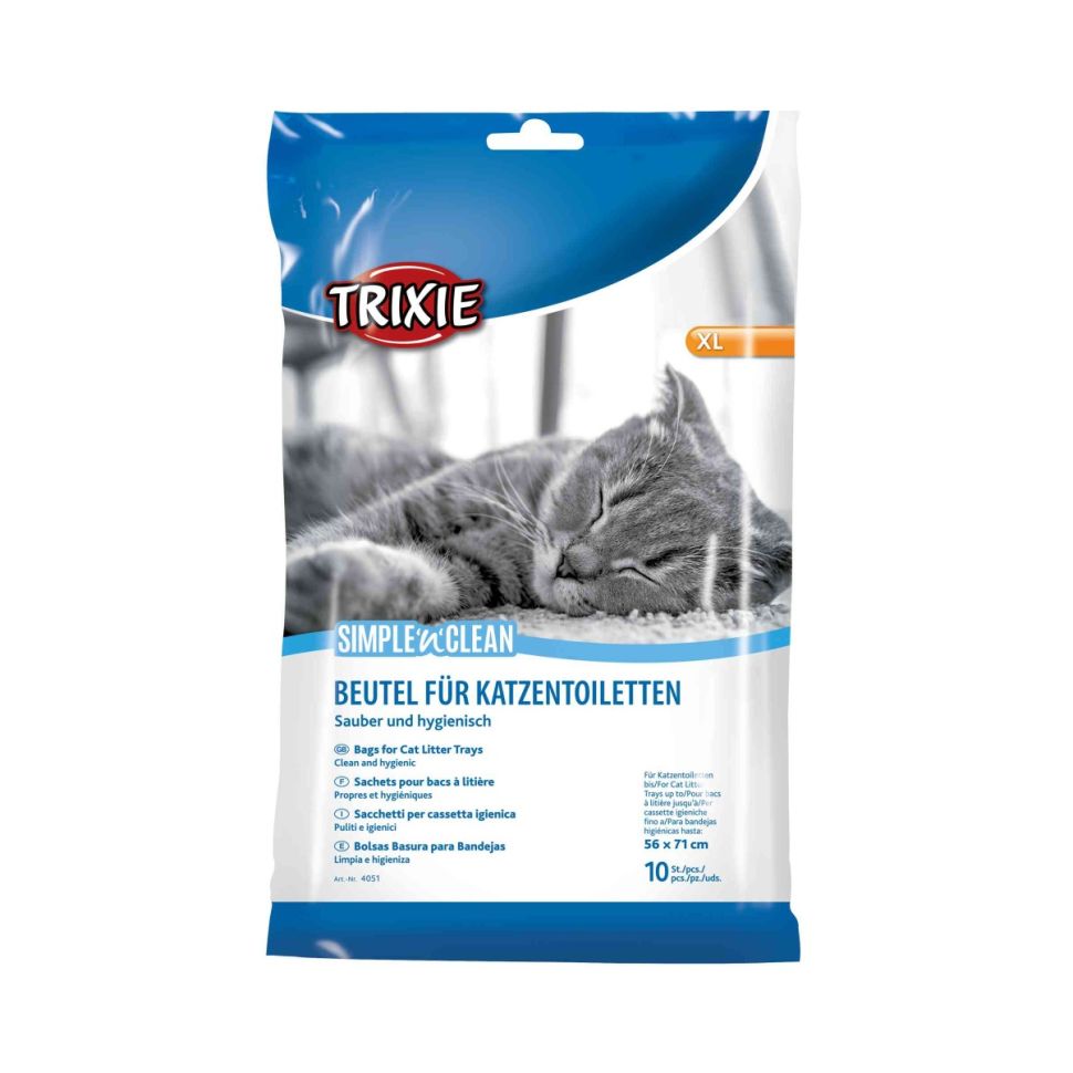Тrixie: Пакеты уборочные для кошачьих туалетов, XL: 56 x 71 см, 10 шт., арт. 4051
