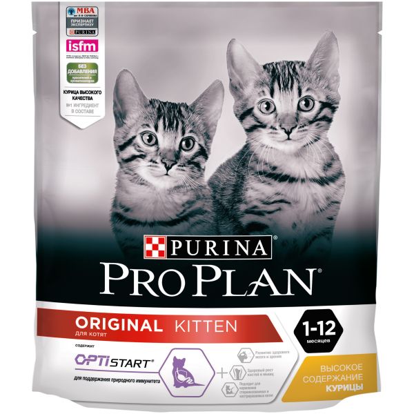 Purina: Pro Plan Junior, Сухой корм для котят, курица, 400 гр