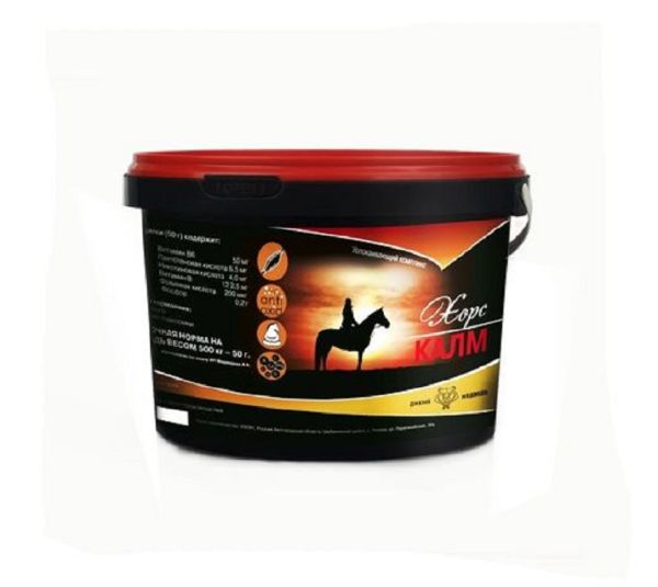 ТМ-Корма: ХорсКалм  успокаивающая подкормка для лошадей 3 кг