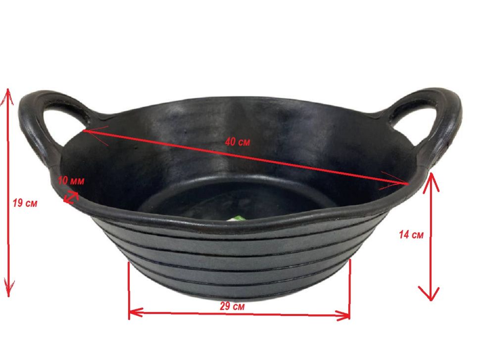 Кормушка резиновая таз, 12 л. Китай