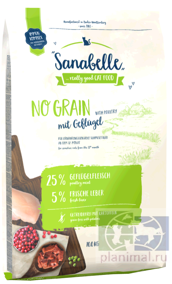 Sanabelle No Grain сухой корм для кошек 10 кг