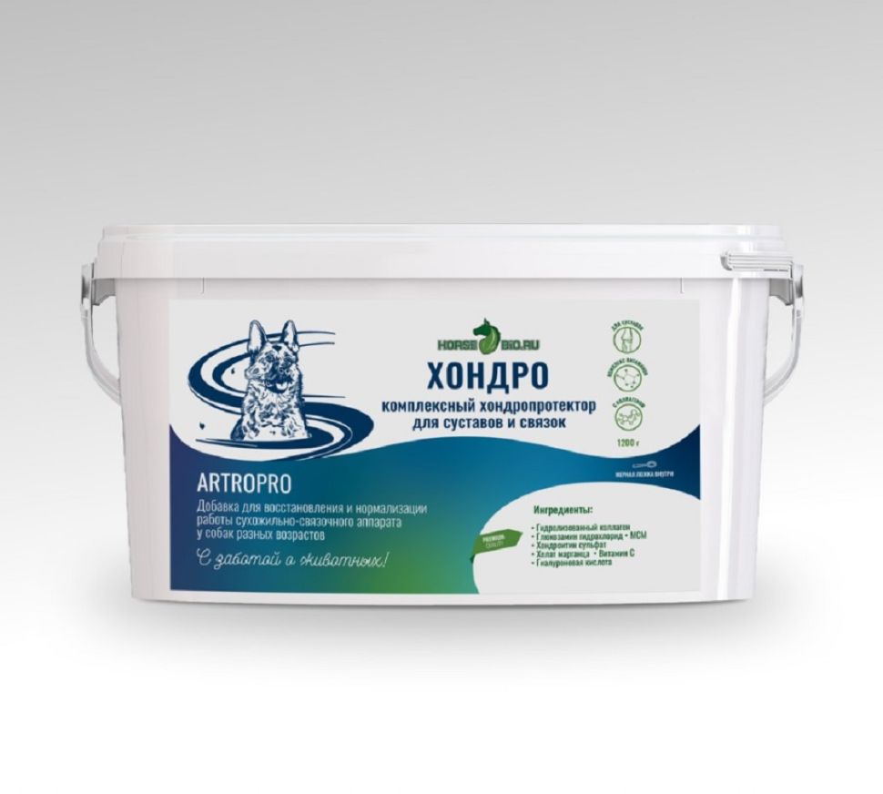 Horse-bio: Хондропротектор Хондро ArtroPro для собак крупных пород, 1,2 кг