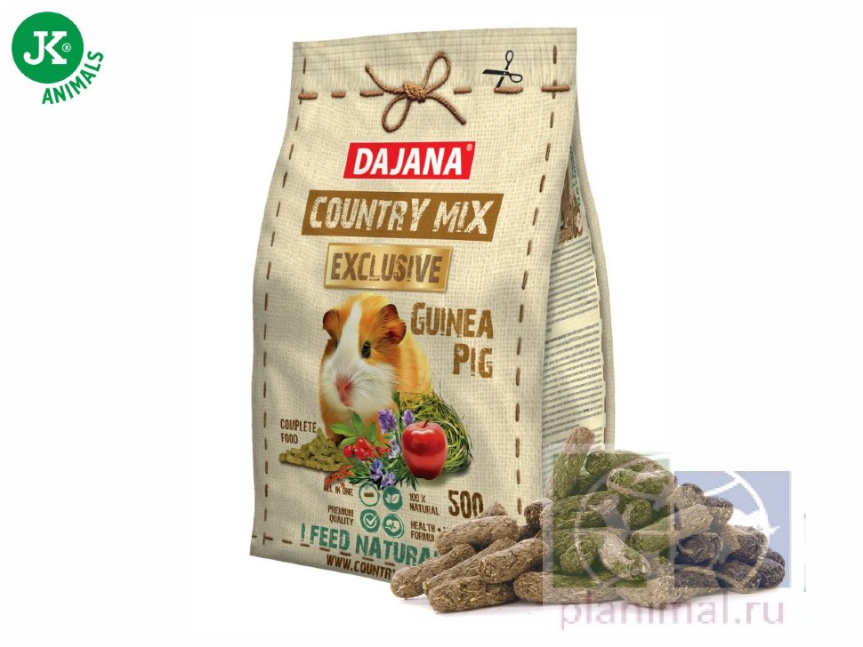 DAJANA COUNTRY MIX EXCLUSIVE  эксклюзивный полноценный корм для морских свинок, 500 гр.