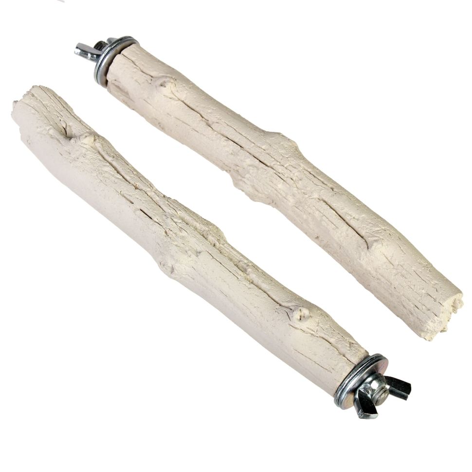 Эльф: Минеральные жердочки для птиц Ветка эвкалипта, 2 шт./уп., длина 17 см, D=2,5 см