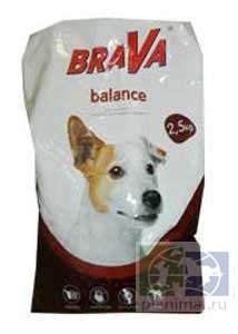 Брава: Корм для собак сухой Баланс, 2,5 кг