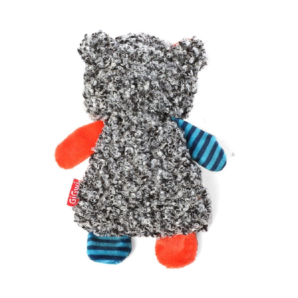 GiGwi Игрушка для маленьких собак Енот с пищалкой 17,5 см, серия SUPPA PUPPA, 85007