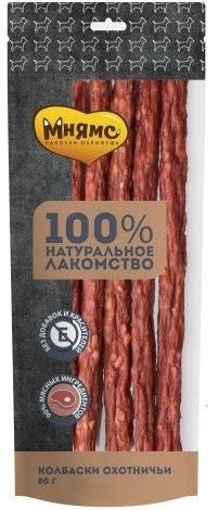 Мнямс лакомство для собак Колбаски охотничьи 80г