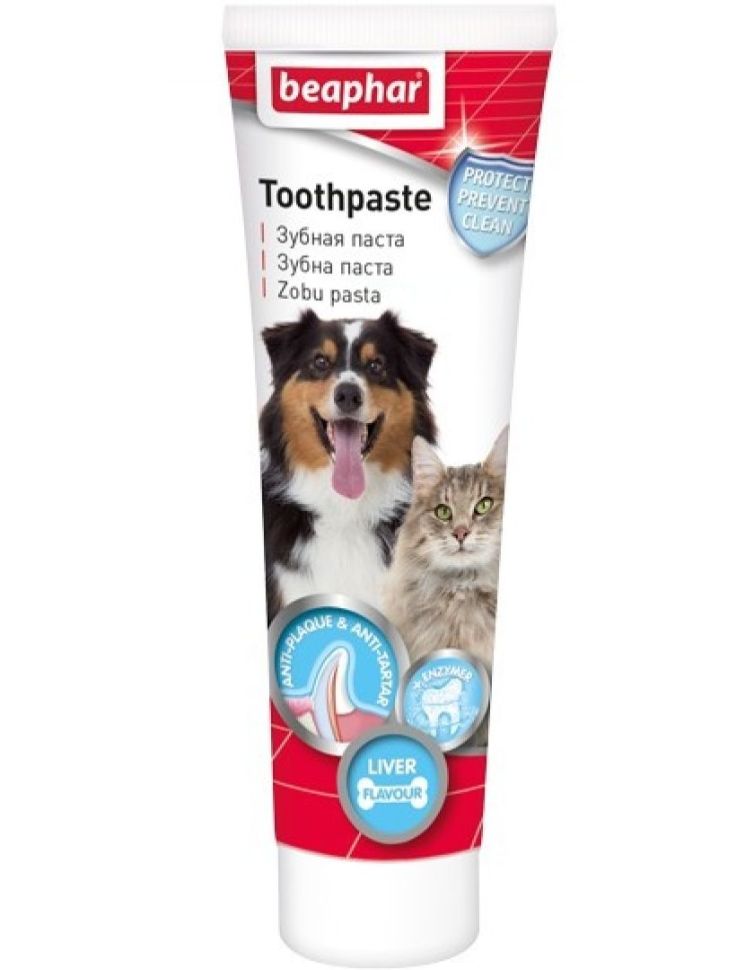 Beaphar: Зубная паста для собак и кошек со вкусом печени, 100 гр