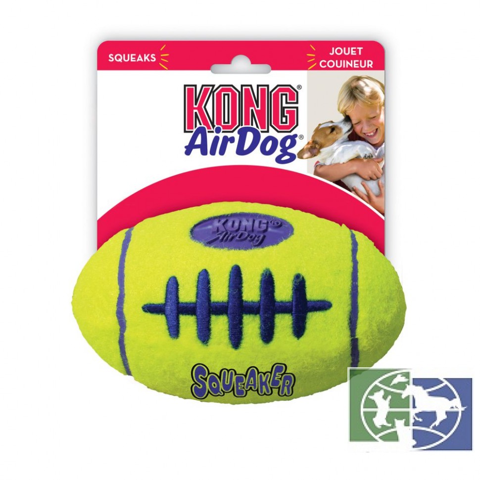 Kong игрушка для собак Air "Регби" большая 19 см