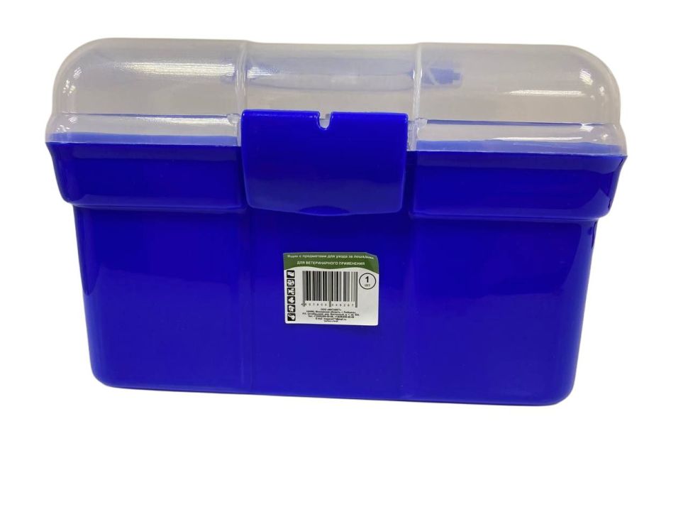 Органайзер - набор для ухода для лошадью, 8 предметов, синий, пластик, Китай