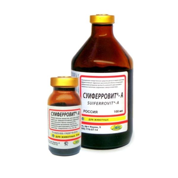 А-Bio: Суиферровит-А, раствор для инъекций, 100 мл