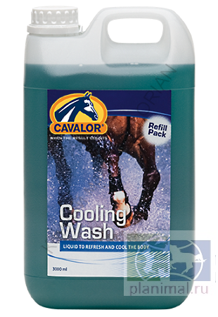 Cavalor Cooling Wash, Дезинфицирующий, освежающий шампунь - кондиционер после работы, 3 л.