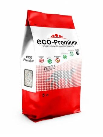 ECO Premium GREEN наполнитель древесный без запаха 1,9 кг 5 л