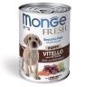 Monge Dog Fresh Chunks in Loaf консервы для щенков мясной рулет телятина с овощами 400 гр.