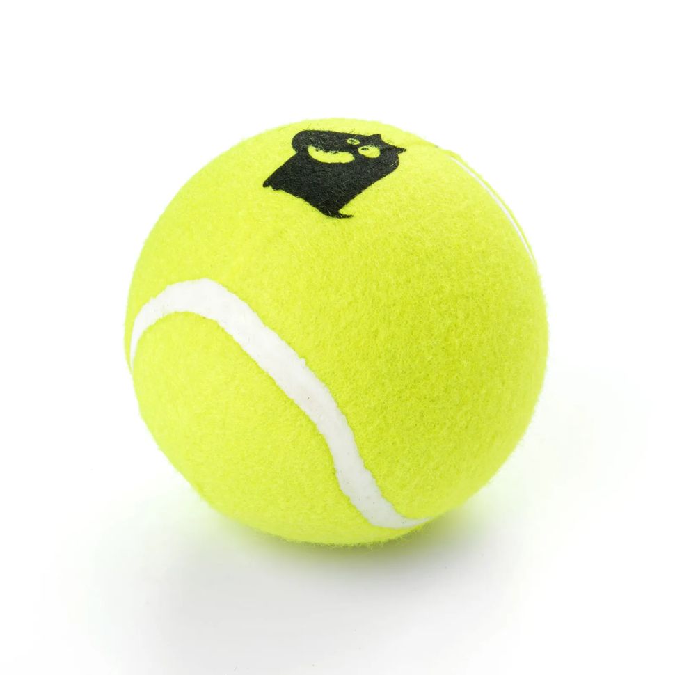 Mr.Kranch: Игрушка, Теннисный мяч большой, желтый, для собак, 10 см 