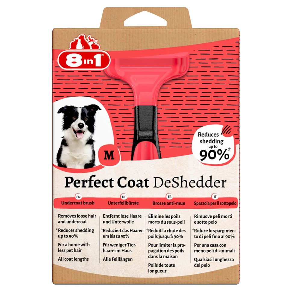 8in1: Дешеддер Perfect Coat M, для средних собак