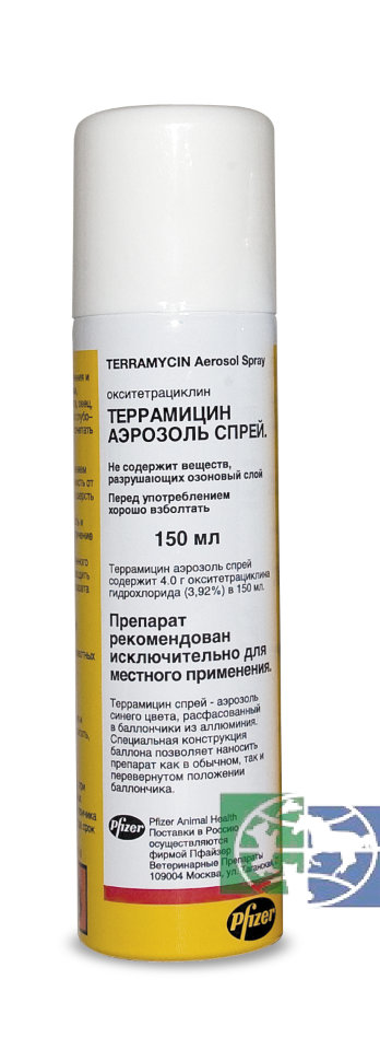 Zoetis:Террамицин спрей, 150 мл 