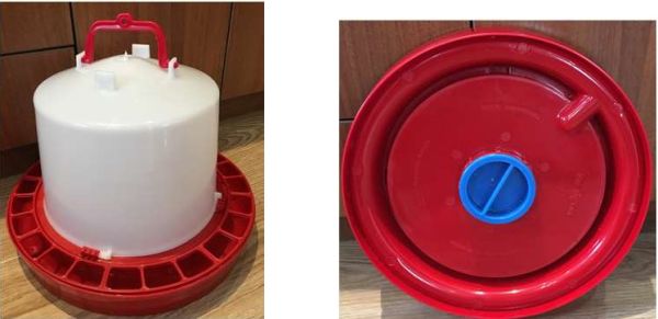 Мирагро: Поилка вакуумная 8 литров с сеткой и пробкой