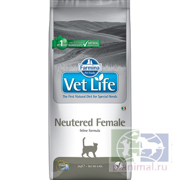 Vet Life Cat Neutered Female диета для стерилизованных кошек, 10 кг