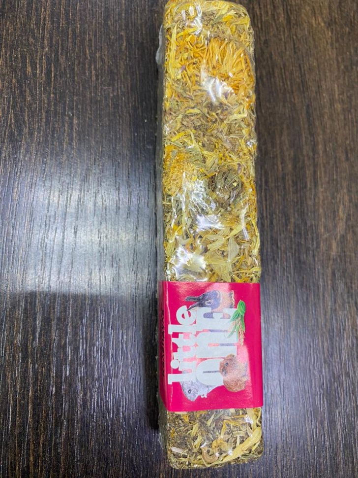 Little One: Палочка из луговых трав, ассорти, лакомство для грызунов, 9 шт./уп., цена за 1 шт., 85 гр.