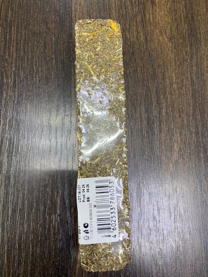 Little One: Палочка из луговых трав, ассорти, лакомство для грызунов, 9 шт./уп., цена за 1 шт., 85 гр.