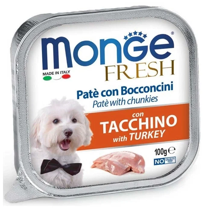 Monge Dog Fresh консервы для собак индейка 100 гр.