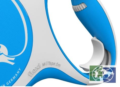 Flexi рулетка NEW LINE Comfort XS (до 8 кг) трос 3 м серый/голубой