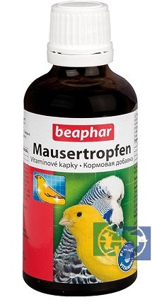 Beaphar: витамины 50 мл, "Mauser-Tropfen" витам. + минералы д/птиц
