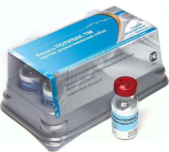 Вакцина Поливак-ТМ против дерматомикозов собак, 1 доза х 0,6 мл