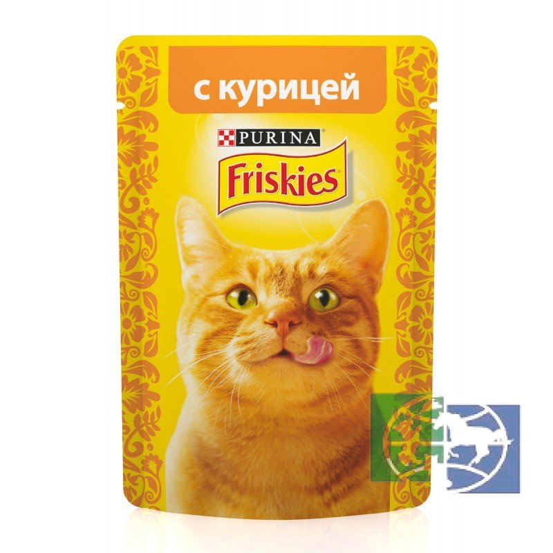 Консервы для кошек Purina Friskies, курица, пауч, 85 гр