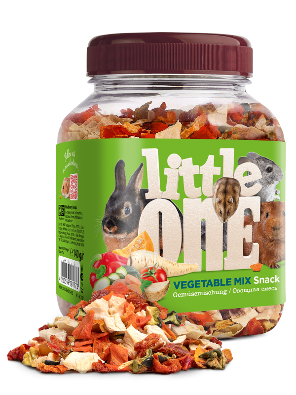 Little One Овощная смесь. Лакомство для всех видов грызунов  банка 140 гр.