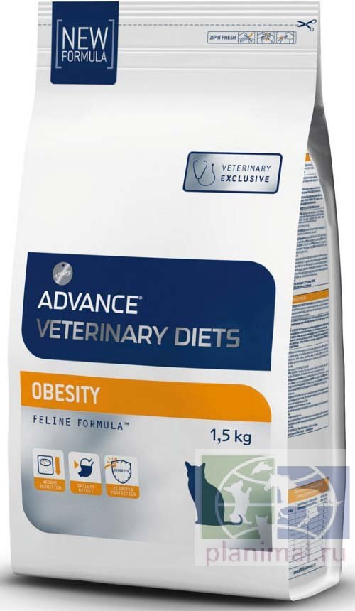 Advance диета для кошек при ожирении Obesity Management, 1,5 кг