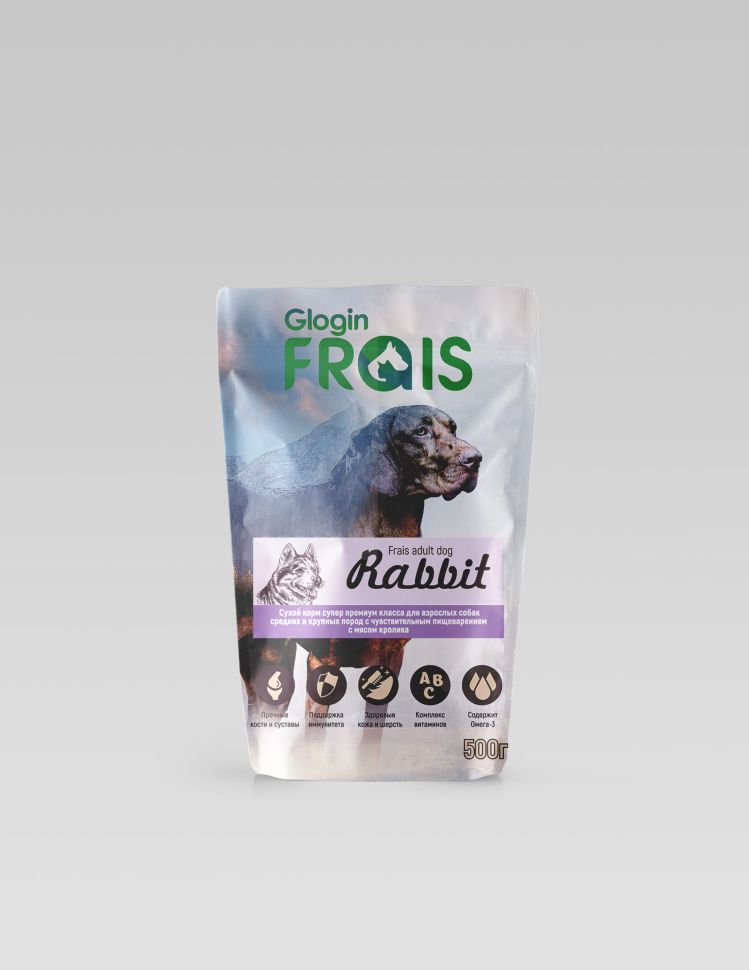 Frais Adult Dog Rabbit для собак средних и крупных пород с мясом Кролика 500 гр.