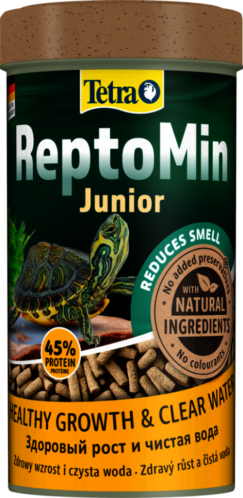 Tetra ReptoMin Junior  корм в виде палочек для молодых водных черепах 250 мл