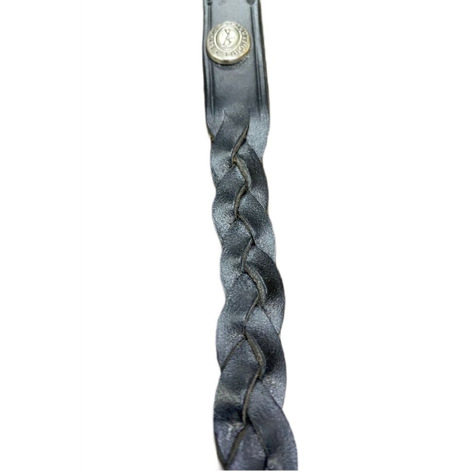 Schockemöhle Sport : Поводок Timmy для собак, кожа, цвет черный, серебряный, длина 102 см, ширина 15 мм, арт. 9001-00004