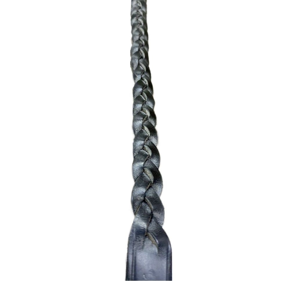 Schockemöhle Sport : Поводок Timmy для собак, кожа, цвет черный, серебряный, длина 102 см, ширина 15 мм, арт. 9001-00004