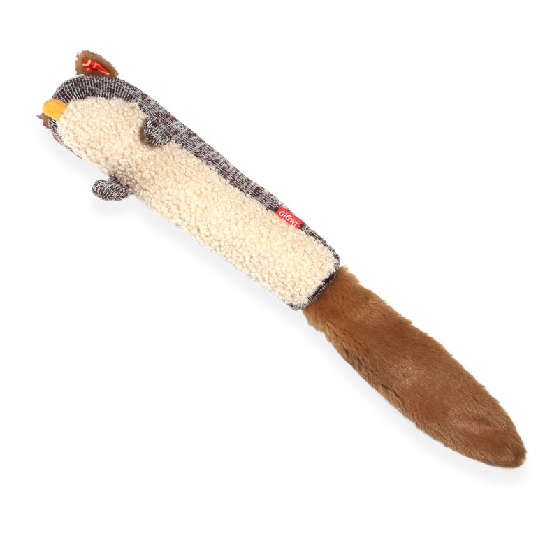 GiGwi Игрушка для собак  Белка с пищалкой 29 см, серия PLUSH FRIENDZ, 75309