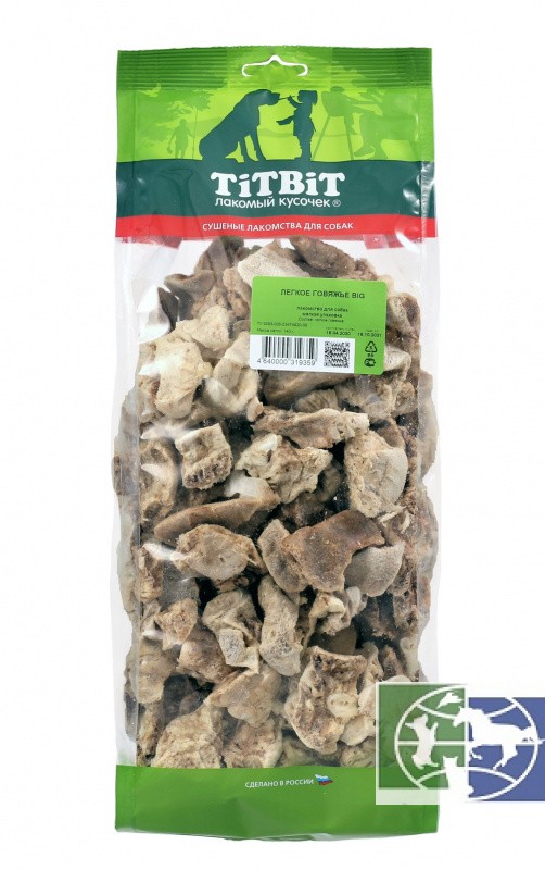 TiTBiT: легкое говяжье BIG (мягкая упаковка), 140 гр. 